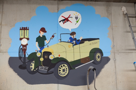 Fresque murale – La Boulangère